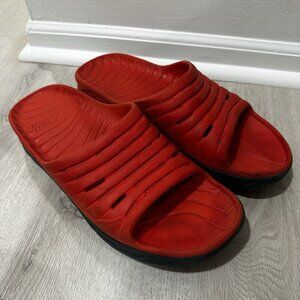 Hoka One Ora Recovery Orange Red Slide Sandals Mens 14 Blue Beach Summer‎ Water